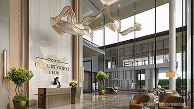 Root Developers Courtyard 2 Club Entrance lobby